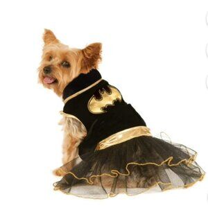 NWOT Black and Gold Batgirl Dog Costume